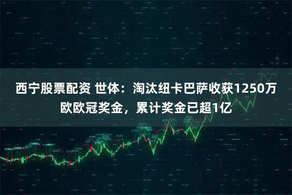 西宁股票配资 世体:淘汰纽卡巴萨收获1250万欧欧冠奖金,累计奖金已超1亿